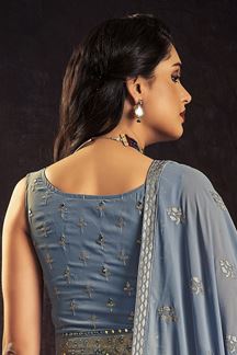 Picture of Artistic Blue Colored Designer Gown