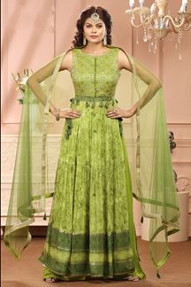 Picture of Alluring Green Colored Designer Suit