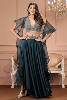 Picture of Flawless Teal Colored Designer Suit