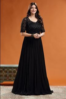 Picture of Bollywood Black Colored Designer Gown