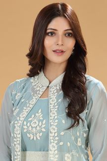 Picture of Heavenly Sky Blue Colored Designer Suit