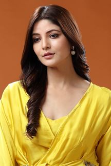 Picture of Dazzling Yellow and Silver Colored Designer Suit