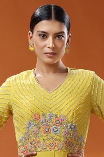 Picture of Spectacular Yellow Colored Designer Suit