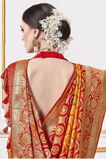 Picture of Heavenly Red Colored Designer Saree