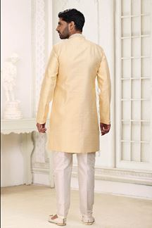 Picture of Stylish Elegant Colored Designer Indowestern Sherwani