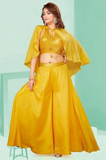 Picture of Attractive Yellow Colored Designer Suit