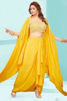 Picture of Stylish Yellow Colored Designer Suit