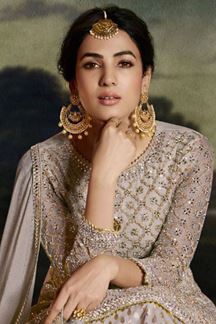 Picture of Charming Ivory Colored Designer Suit (Unstitched suit)