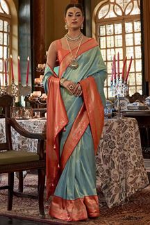 Picture of Charming Rama Colored Designer Saree