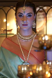 Picture of Charming Rama Colored Designer Saree