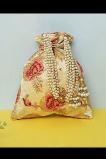 Picture of Delightful Beige Colored Exclusive Designer Synthetic Clutches