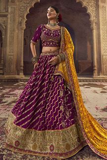 Picture of Breathtaking Purple Colored Designer Lehenga Choli