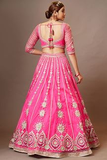 Picture of Stylish Pink Colored Designer Lehenga Choli