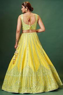 Picture of Gorgeous Yellow Colored Designer Lehenga Choli