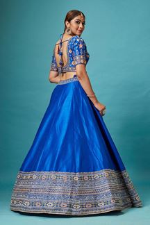 Picture of Stunning Blue Colored Designer Lehenga Choli