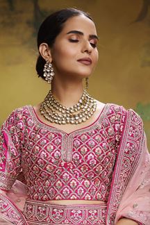 Picture of Bollywood Pink Colored Designer Lehenga Choli