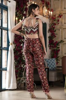 Picture of Marvelous Maroon Colored Designer co-ord set