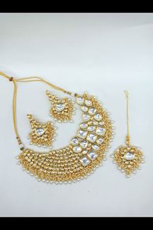 Picture of Glorious Off White Colored Designer Necklace Set
