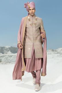 Picture of Exuberant Mauve Colored Designer Sherwani