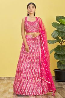 Picture of SmashingPink Colored Designer Lehenga Choli