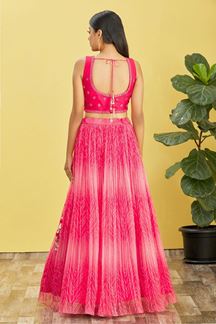 Picture of OutstandingPink Colored Designer Lehenga Choli