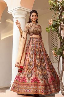 Picture of Ethnic Multi Colored Designer Lehenga Choli