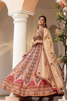 Picture of Ethnic Multi Colored Designer Lehenga Choli