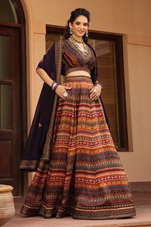 Picture of Charismatic Multi Colored Designer Lehenga Choli