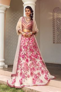 Picture of Royal Pink Colored Designer Lehenga Choli