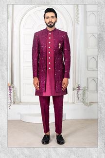 Picture of ImpressivePink Colored Men’s Designer Sherwani