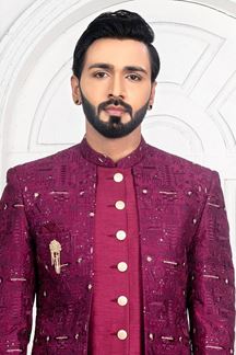 Picture of ImpressivePink Colored Men’s Designer Sherwani