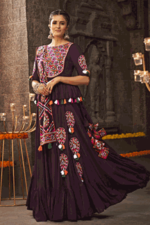 Picture of Amazing Purple Colored Designer Lehenga Choli