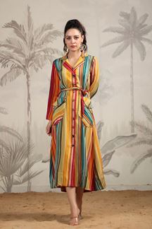 Picture of Alluring Multi Colored Designer Dress