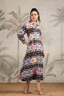 Picture of Appealing Multi Colored Designer Dress