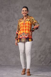 Picture of Stunning Multi Colored Designer Short Top