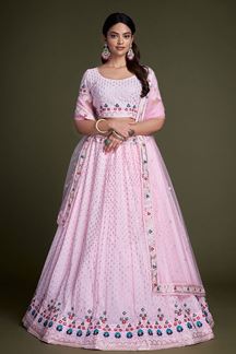 Picture of Fascinating Pink Colored Designer Lehenga Choli