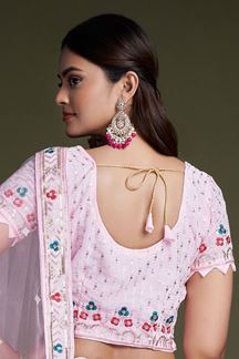 Picture of Fascinating Pink Colored Designer Lehenga Choli