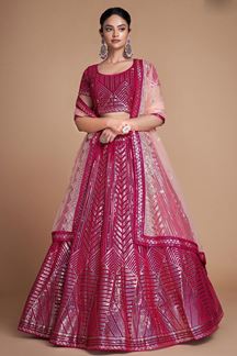 Picture of Ethnic Pink Colored Designer Lehenga Choli