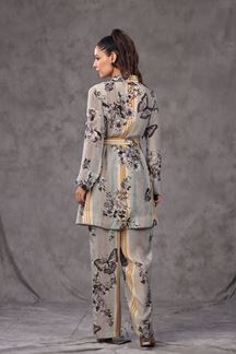 Picture of Flamboyant Grey Colored Designer Co-ord Sets