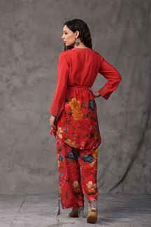 Picture of Amazing Orange Colored Designer Co-ord Sets