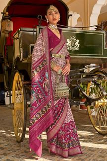 Picture of Outstanding Pink Colored Designer Saree