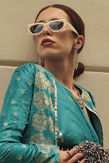 Picture of BreathtakingSky Blue Colored Designer Saree
