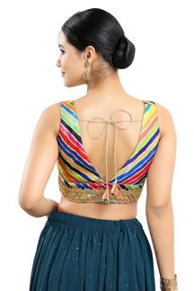 Picture of Heavenly Multi Colored Designer Readymade Blouse