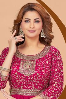 Picture of Captivating Rani Pink Colored Designer Suit