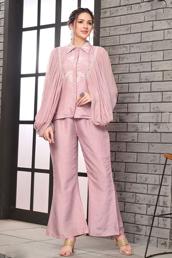 Picture of Irresistible Pink Colored Designer Suit