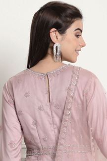Picture of Breathtaking Pink Colored Designer Suit (Unstitched suit)