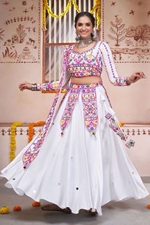 Picture of Astounding White Colored Designer Lehenga Choli
