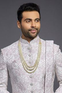 Picture of Charming Light Pink Colored Designer Readymade Sherwani