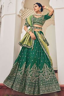 Picture of Creative Green Colored Designer Lehenga Choli