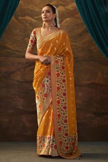 Picture of Charismatic Yellow Colored Designer Saree